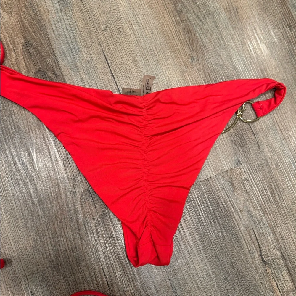Beach Bunny Red Bikini with Heart Accents - Picture 9 of 10